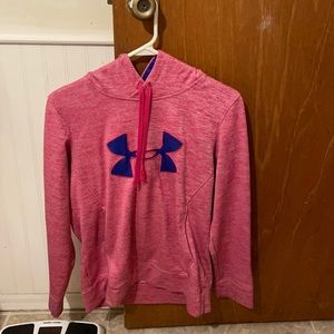 pink under armor hoodie